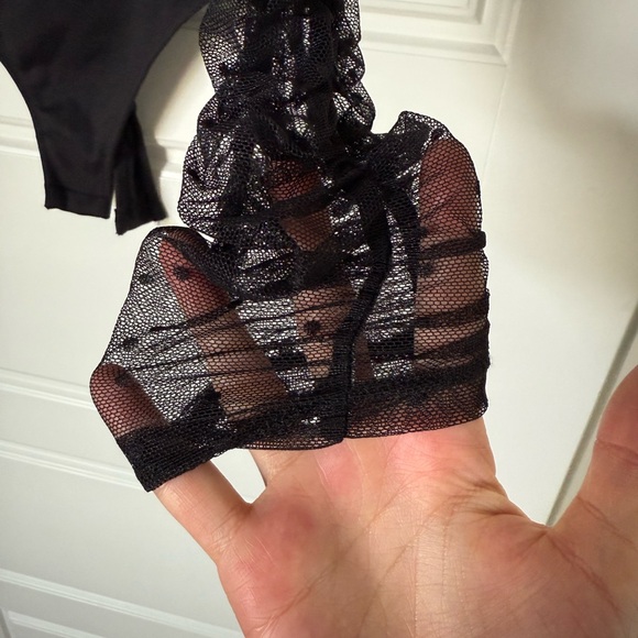 Free People Women’s Black Must be Love Bodysuit - Picture 13 of 16